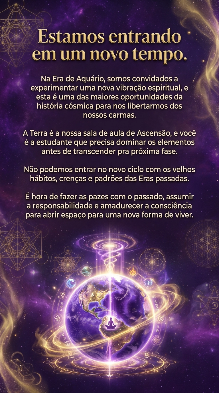 Estamos entrando em um novo tempo