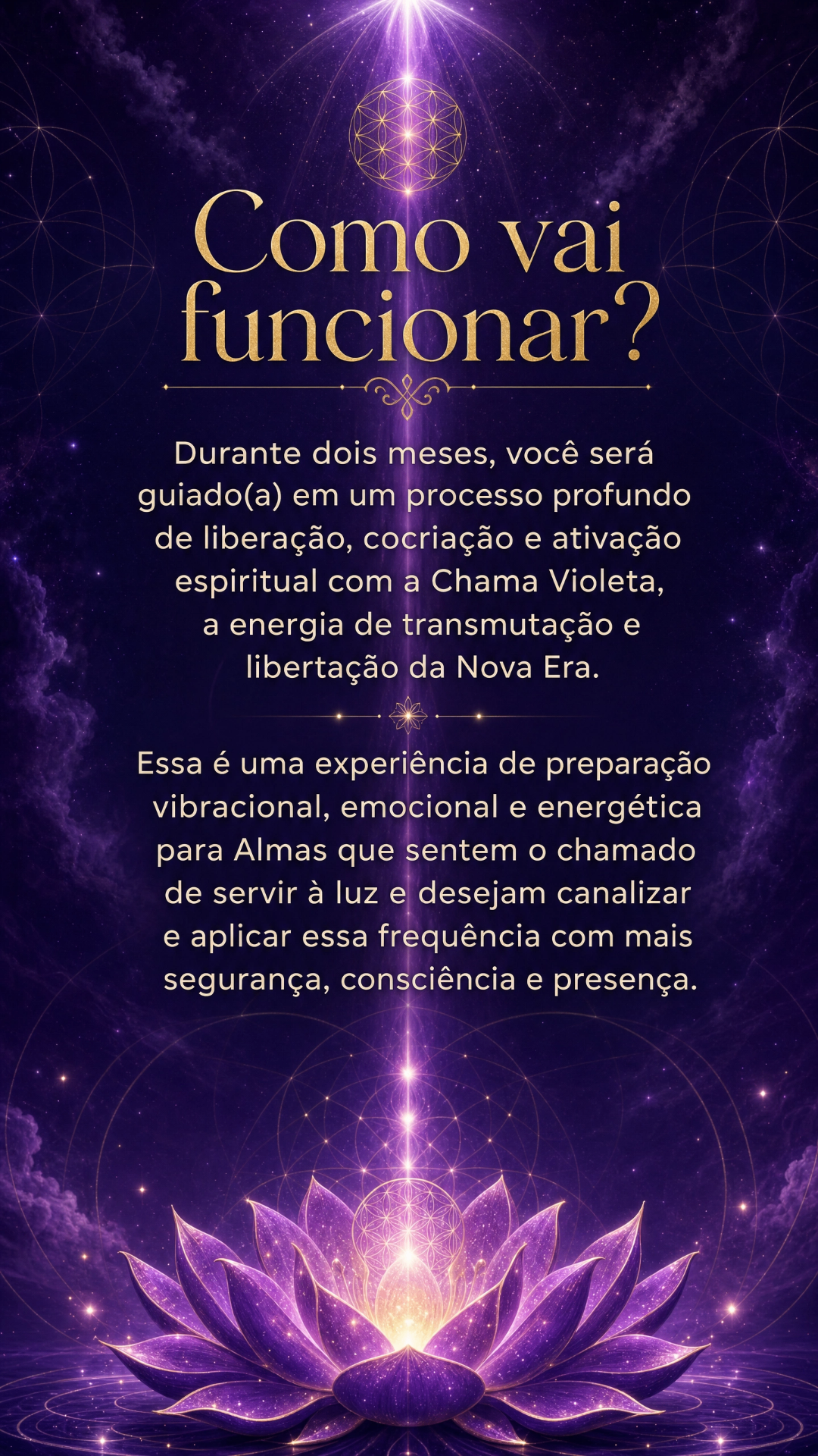 Como vai funcionar