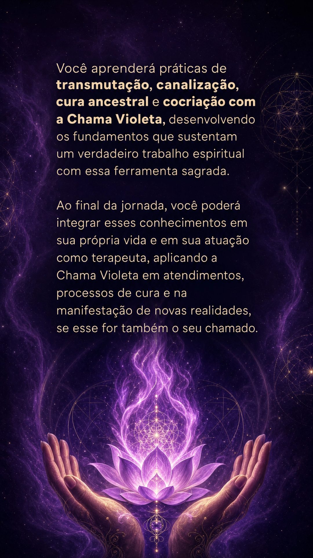 Práticas de transmutação com a Chama Violeta